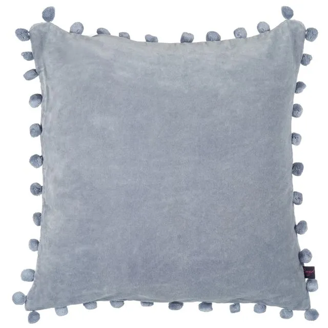 Arabella Silver Grey Velvet Cushion