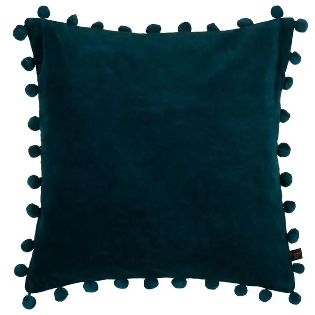Arabella Petrol Blue Velvet Cushion