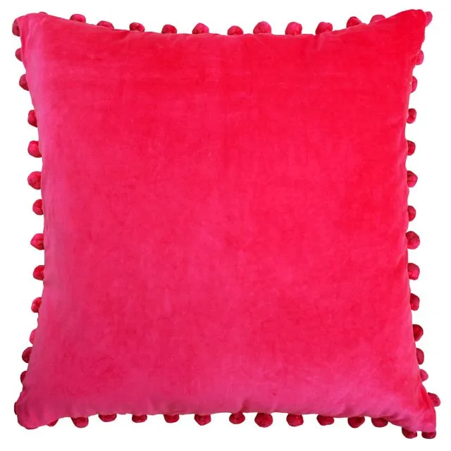 Arabella Fuchsia Pink Velvet Cushion
