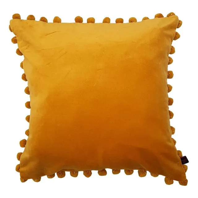Arabella Mustard Gold Velvet Cushion