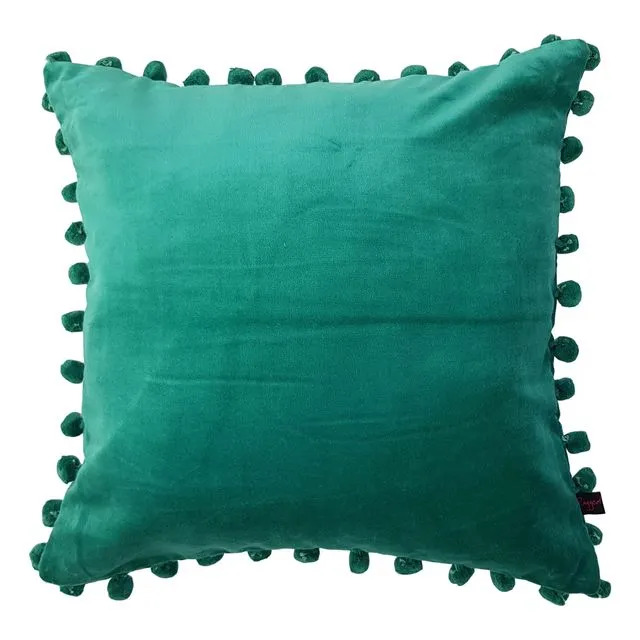 Arabella Emerald Green Velvet Cushion