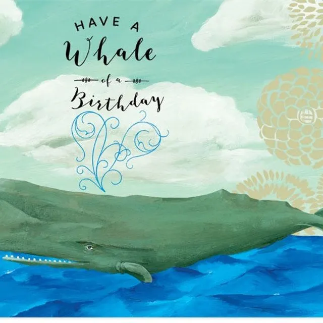Whale Birthday - Pack of 6