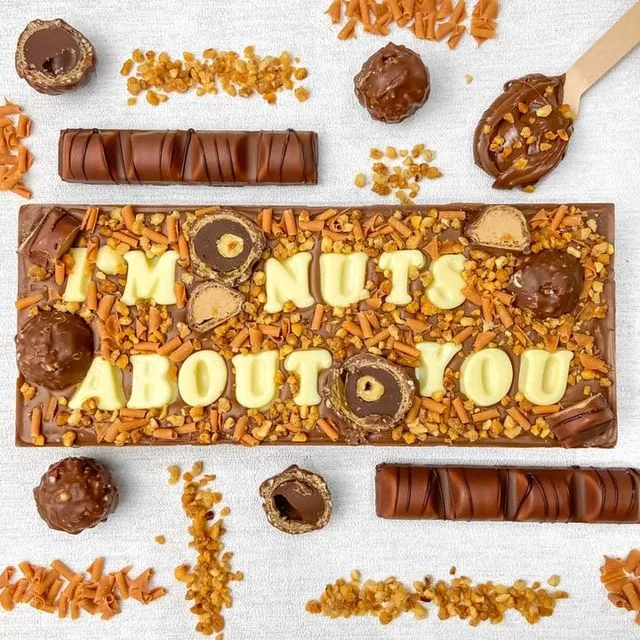 I'm Nuts About You Giant Chocolate Bar