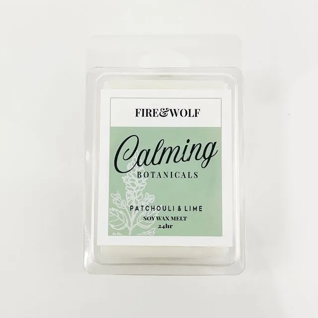 Botanical Calming Wax Melt | Patchouli & Lime