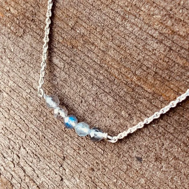 Simple Labradorite Necklace
