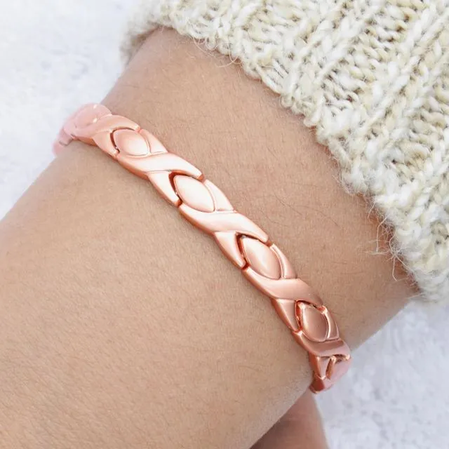 Celeste matt copper bracelet