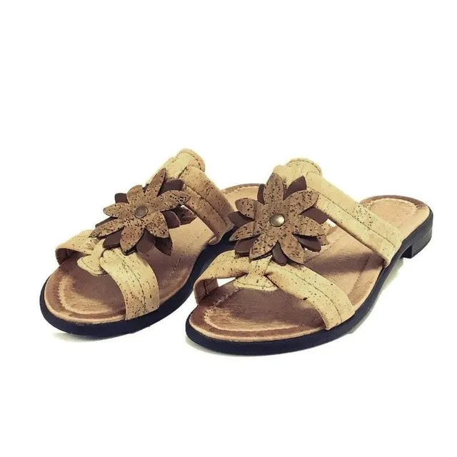 Cork Sandal and Vegan Summer Sandals for Women - Size 40