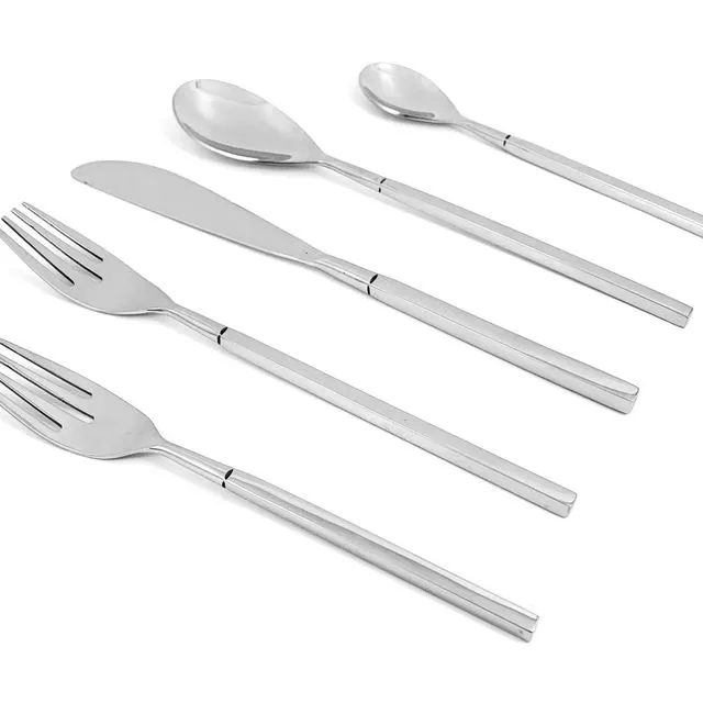 Modern Stainless Steel Flatware 20 PC Set, Service for 4