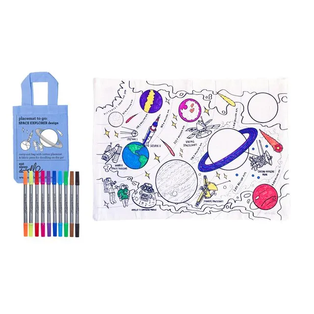 Space Explorer Placemat to Go - Case of 6