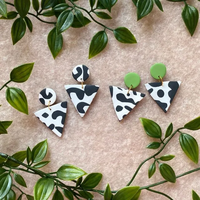 Cow Print Triangles