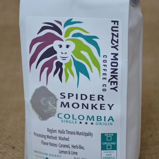 12oz Specialty Coffee - Spider Monkey - Colombia - Ground
