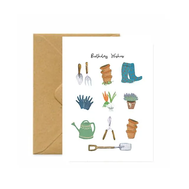 Happy Gardening Birthday Greetings Card (Case of 6 Cards)