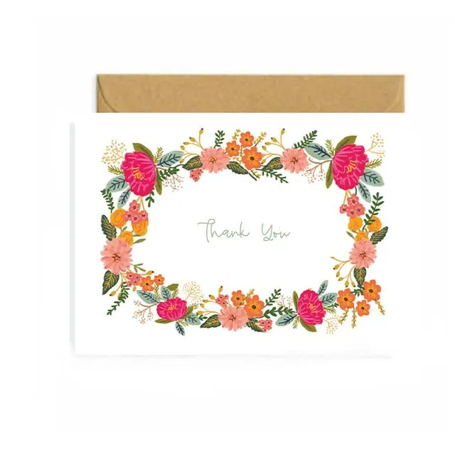 Peonie Thank You Card (Case of 6 Cards)