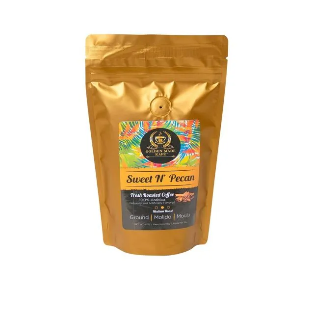 Golden Made Kafe - Sweet N’ Pecan Ground Coffee 4oz