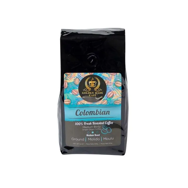 Golden Made Kafe - Colombian Premium Ground Coffee 12oz