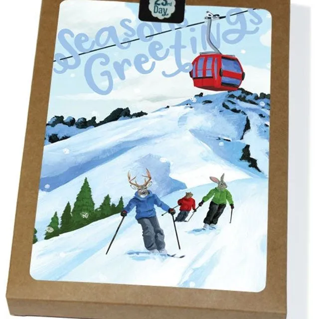 Ski Holiday Boxed Cards - Pack of 6