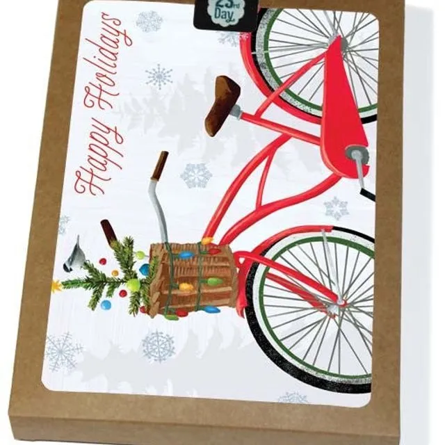 Christmas Bike Boxed Holiday Cards - Pack of 6
