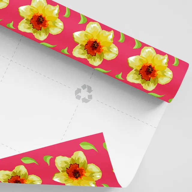 Daffodil Daze wrapping paper - flat sheets