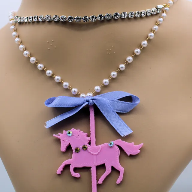 Carousel Horse Necklace