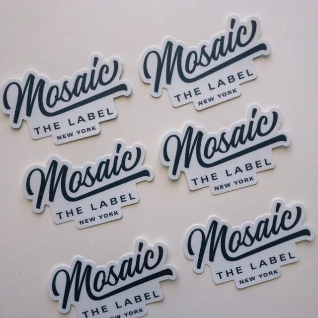 Mosaic the Label Logo Sticker