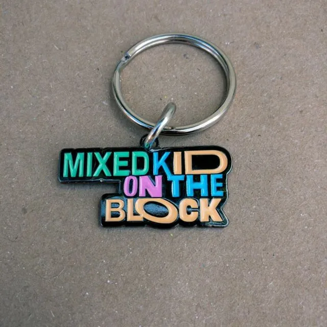 Mixed Kid on the Block Keychain