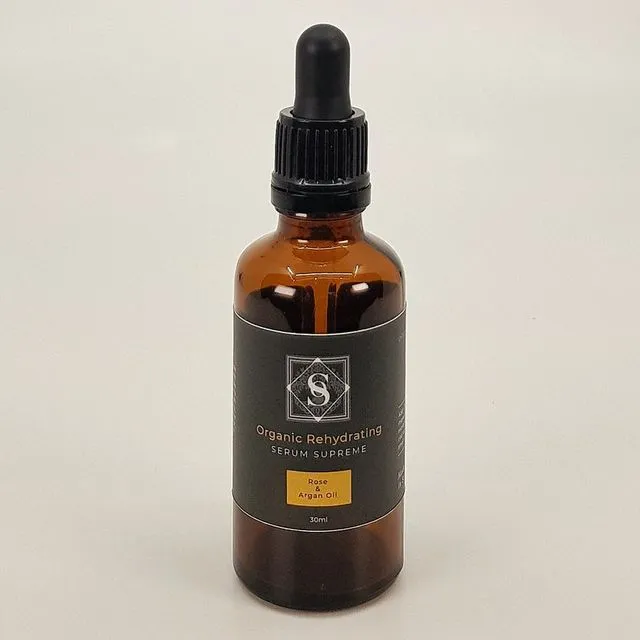 Organic Rehydrating Rose &amp; Argan Oil Serum for Dry Skin