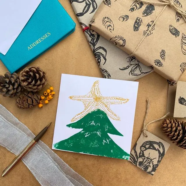 Nautical Christmas Cards - Starfish Tree Topper