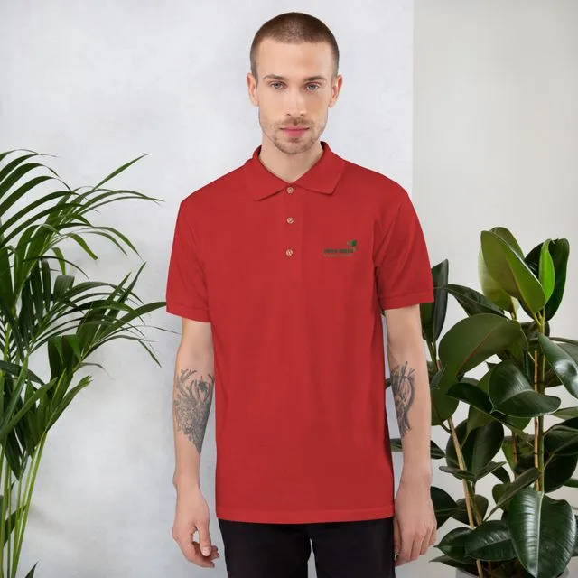 Embroidered Polo Shirt - Red