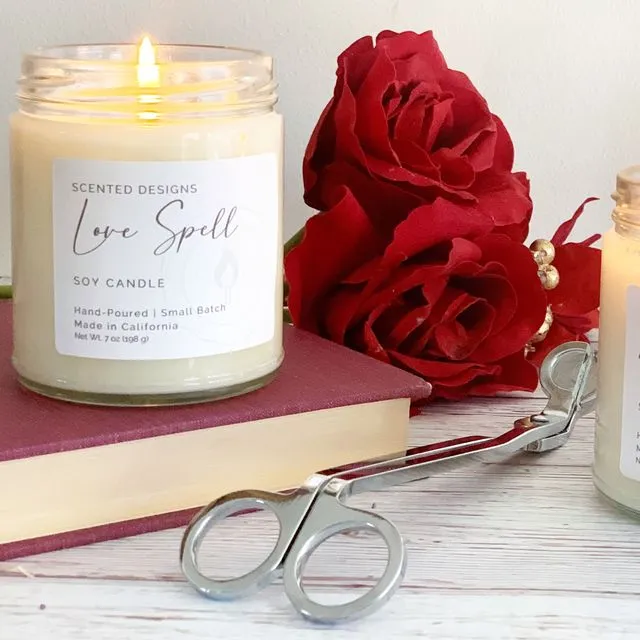Love Spell Soy Candle - Valentine's Day - 7oz Signature Jar