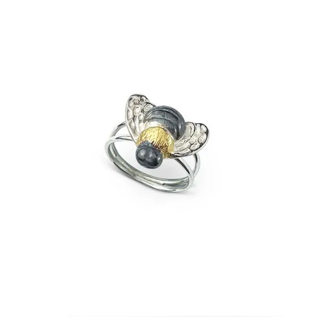 Honeybee Ring Silver - Size P