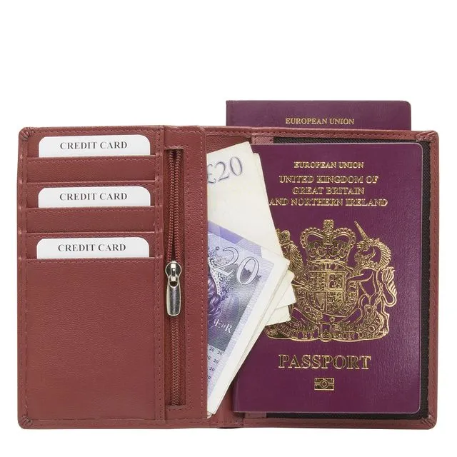 RFID Travel Wallet - Passport Holder - VEGAN - No.48