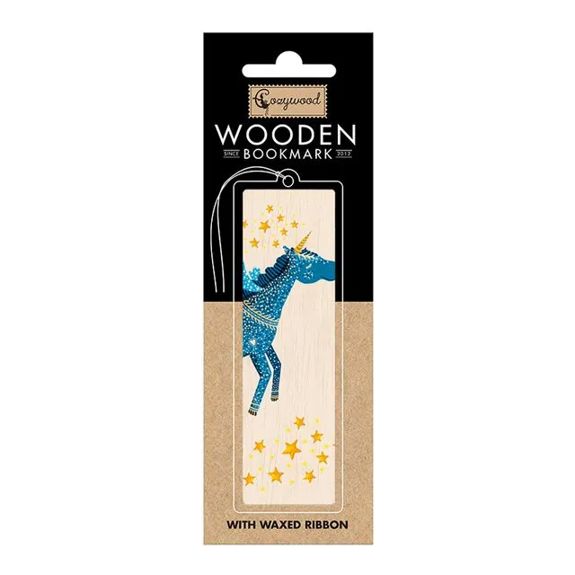Wooden bookmark The Unicorn