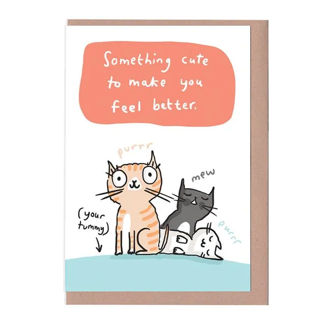 Something cute Get Well Card