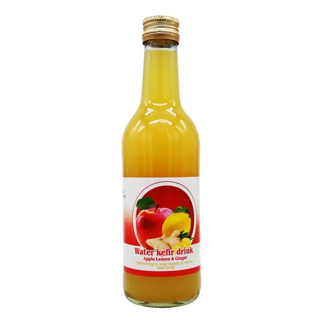 Apple Lemon & Ginger water Kefir drink - 330ml