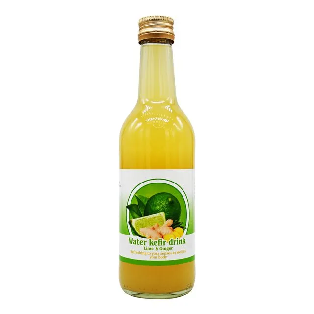 Lime & Ginger water kefir drink - 330ml