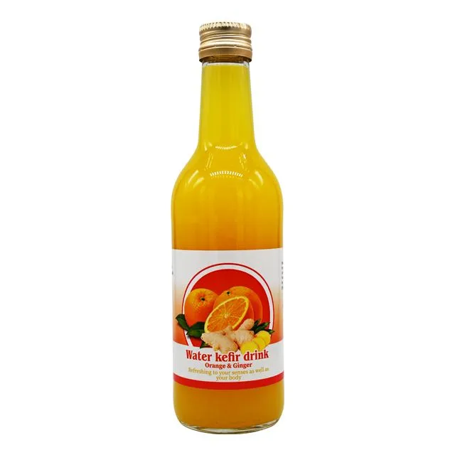 Orange & Ginger water kefir drink - 330ml