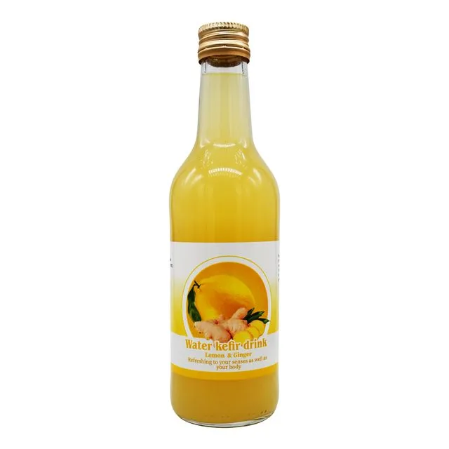 Lemon & Ginger water kefir drink - 330ml