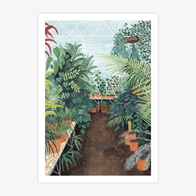 Greenhouse Study A4 Print
