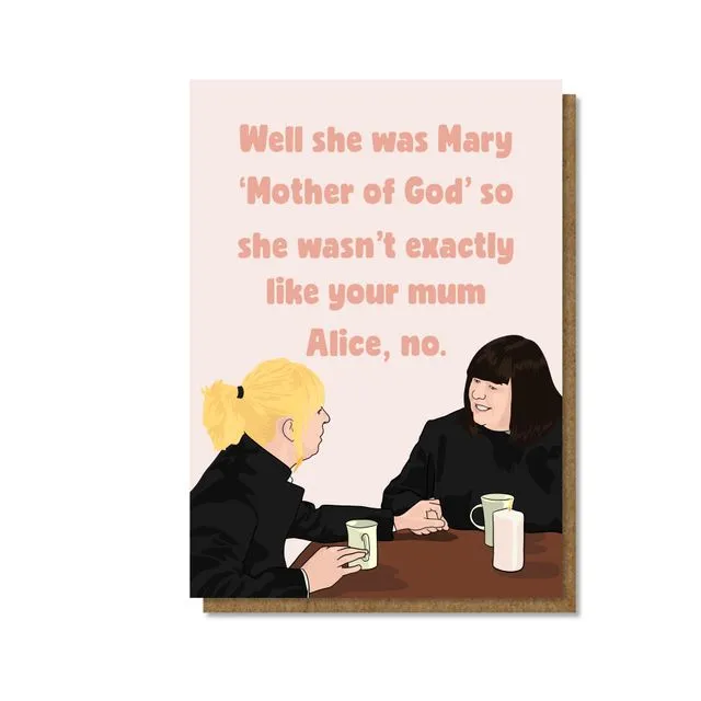 Mary Mother of Alice, Mother's Day Card