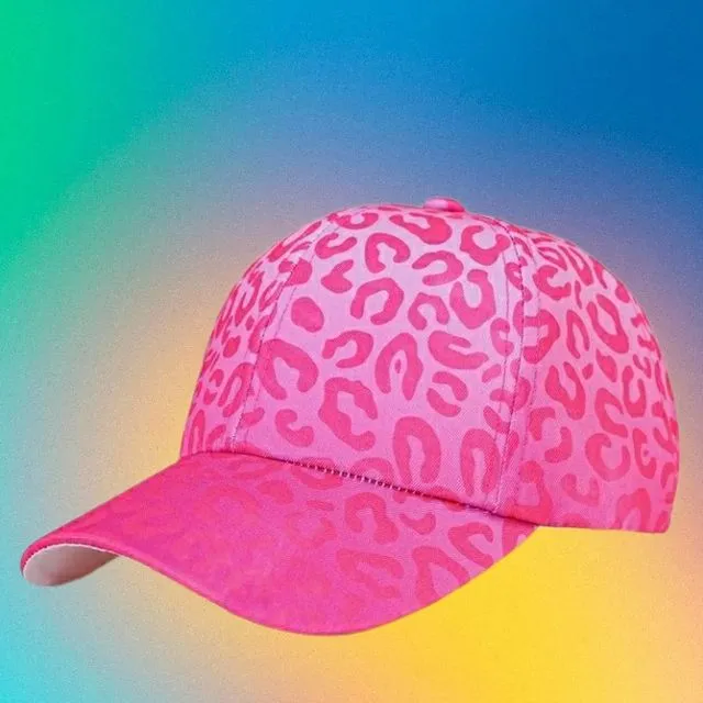 Girls Leopard Print Hat