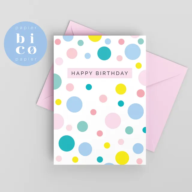 Greeting Cards | Birthday Cards | BUBBLES | Happy Birthday Card | Tarjeta de Cumpleaños | Carte Joyeux Anniversaire | Biglietto di Buon Compleanno | Alles Gute zum Geburtstagskarte.