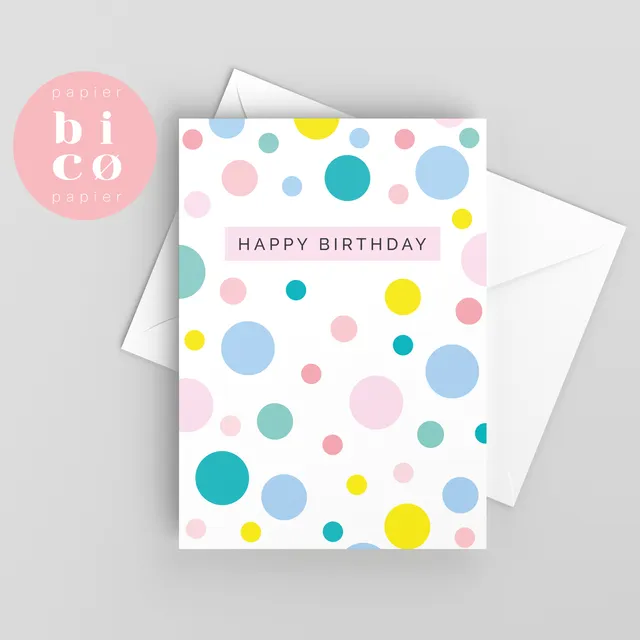 Greeting Cards | Birthday Cards | BUBBLES | Happy Birthday Card | Tarjeta de Cumpleaños | Carte Joyeux Anniversaire | Biglietto di Buon Compleanno | Alles Gute zum Geburtstagskarte.