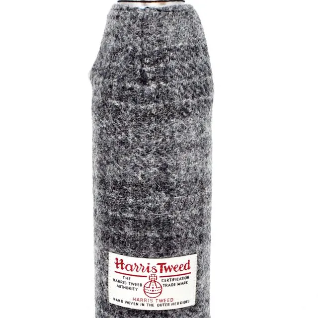 Harris Tweed Wrapped 500ml Thermos Flask - Dark Grey