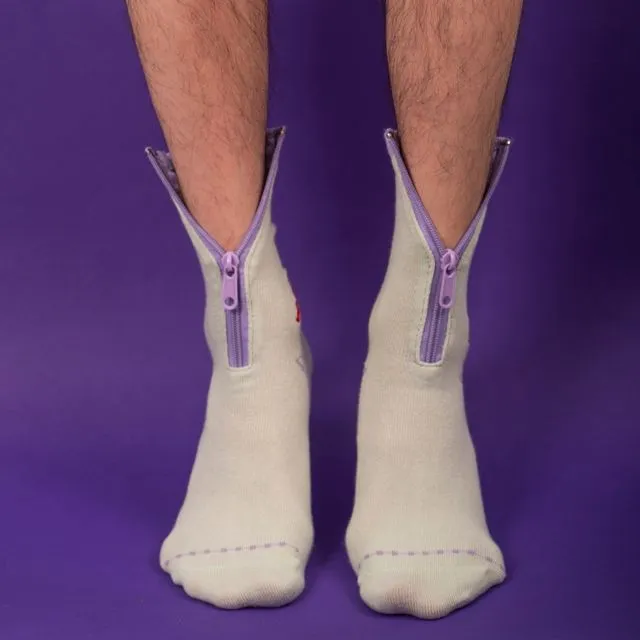 Lime Purple Socks
