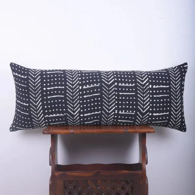 Authentic Handloomed Rug Pillow | Block Print Lumbar Pillow | Handmade Pillow (Copy)