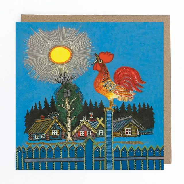 Morning Rooster Greeting Card