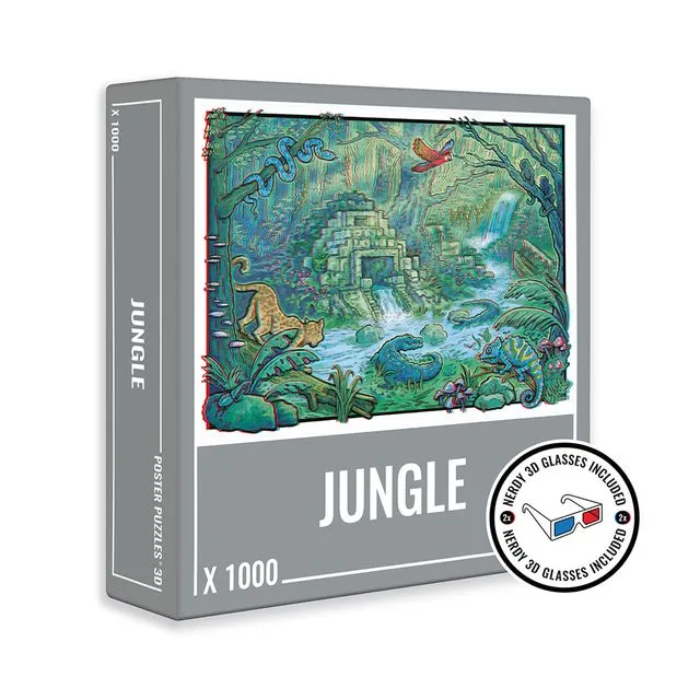 Jungle 3D Jigsaw Puzzle (1000 pieces)