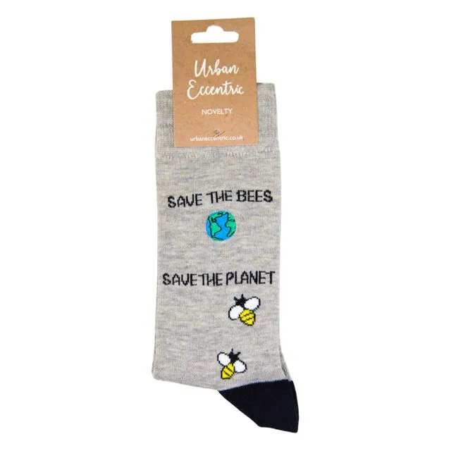 Unisex Save The Bees, Save The Planet Socks