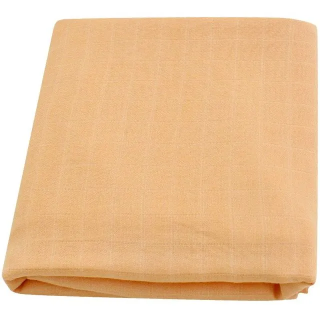 120x120cm Newborn Bedding Cotton Bamboo Blanket Swaddling Baby Blankets Muslin Swaddle Blanket Diaper (Yellow)