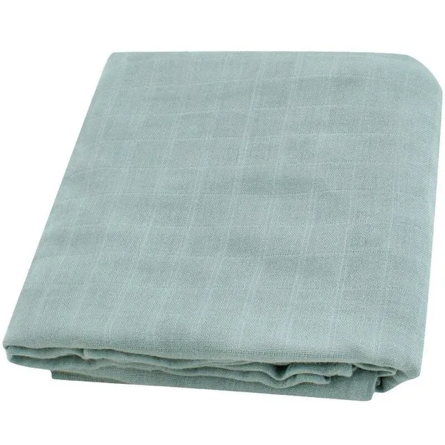 120x120cm Newborn Bedding Cotton Bamboo Blanket Swaddling Baby Blankets Muslin Swaddle Blanket Diaper (Blackish Green)